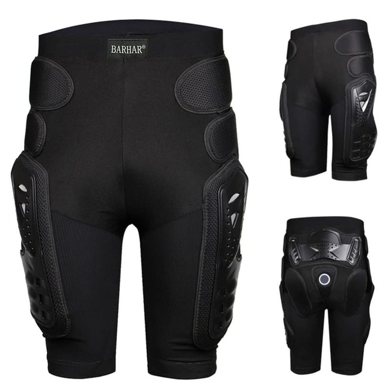 BARHAR Protective Armor Pants Hockey Knight Gear for Motorcycle Motocross Racing Ski Protect Pads Sports HIPS Legs (Small) - Image 2